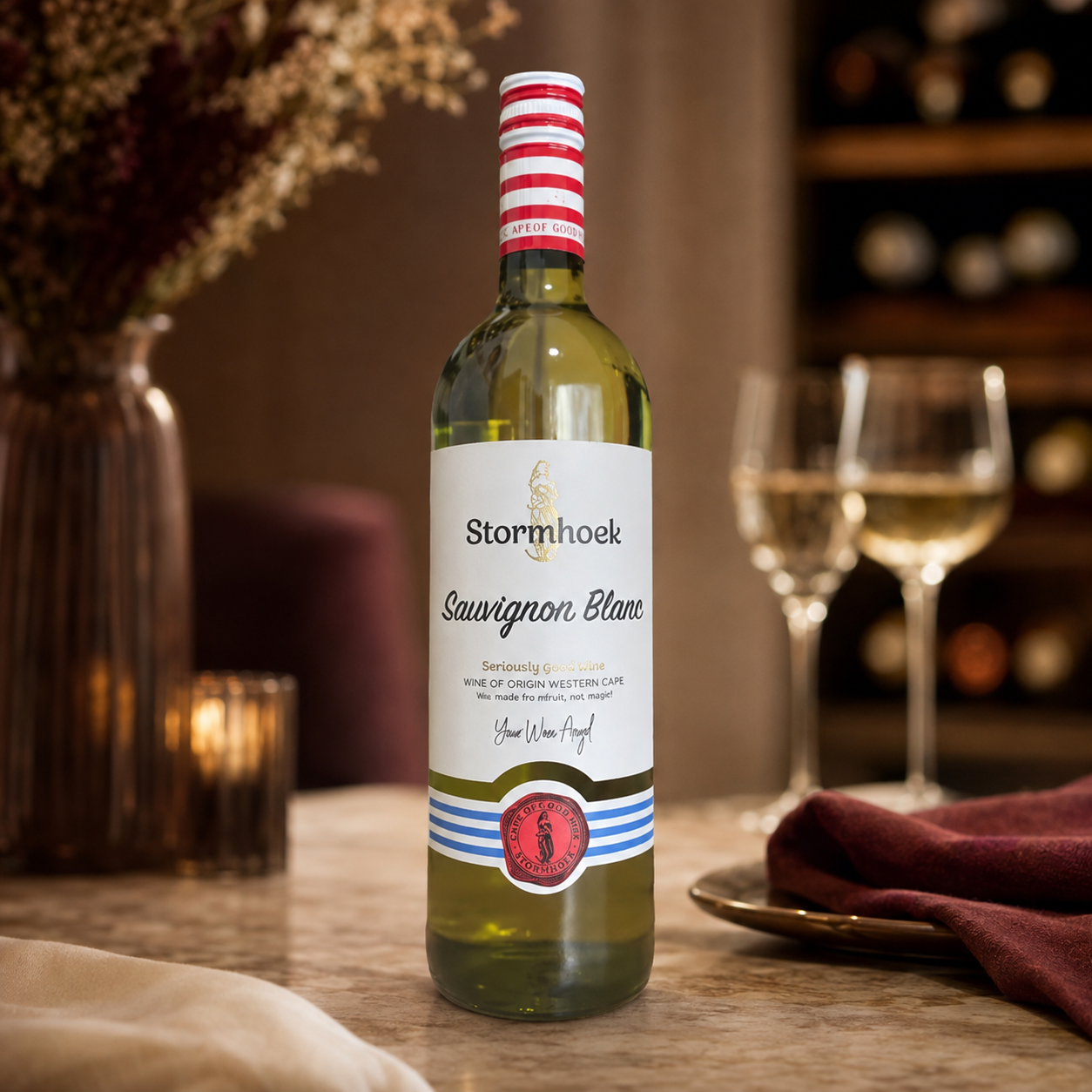 Garrafa de Stormhoek Sauvignon Blanc